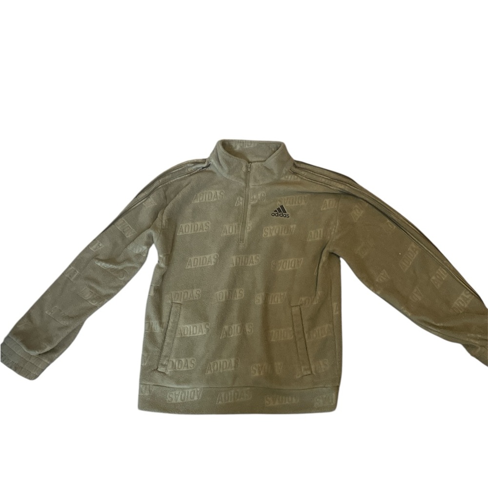 Adidas Olive-Tone Half-Zip Track Top